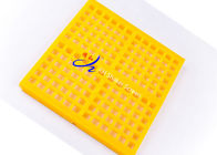 صفحه نمایش پلی اورتان مش 300x1000mm لرزش صفحه نمایش صفحه معدن ارتعاشی به رنگ زرد