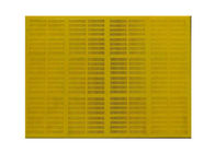 صفحه مشبک ویبره لاستیک پلی اورتان 20 ~ 80 میلی متر ضخامت رنگ زرد