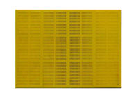 صفحه مشبک ویبره لاستیک پلی اورتان 20 ~ 80 میلی متر ضخامت رنگ زرد